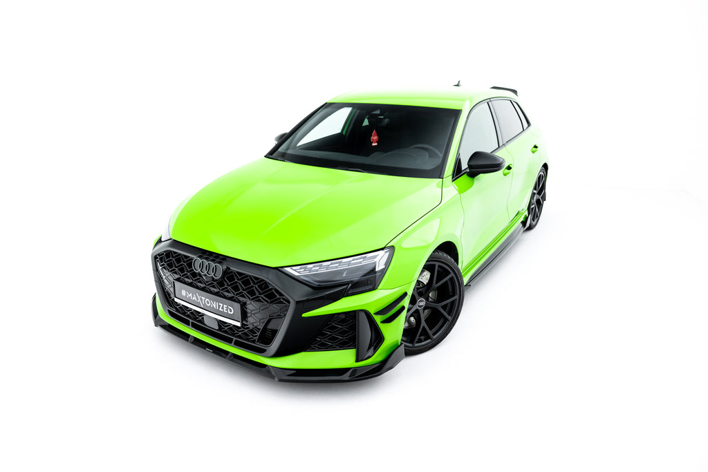 Set di Splitter V.3 Audi RS3 Sportback 8Y Facelift — vista dall'alto