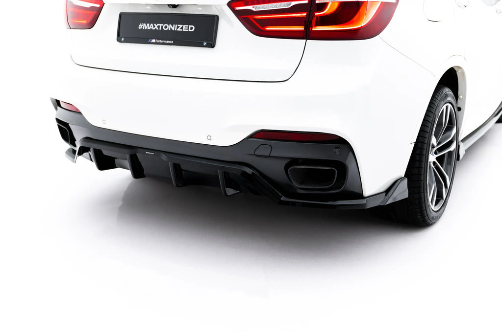 Set di Splitter V.2 BMW X6 F16 M-Pack — vista posteriore
