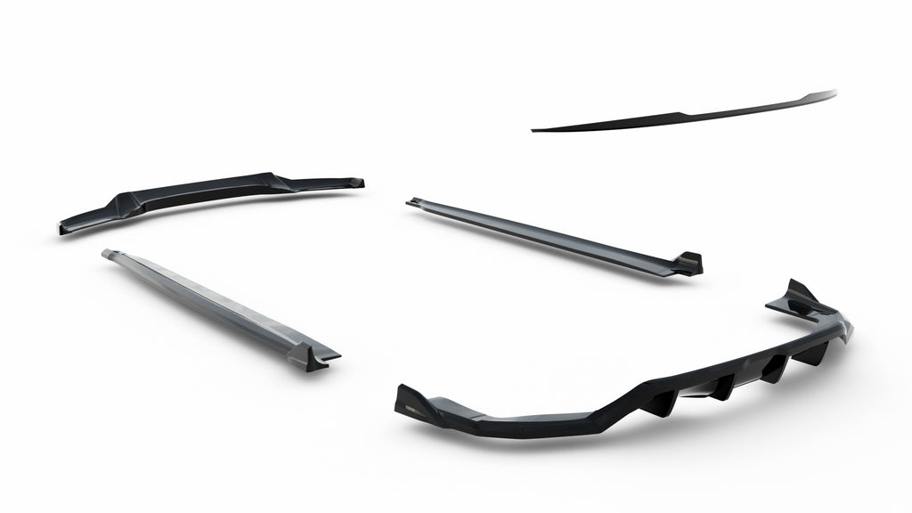 Set di Splitter V.2 BMW X6 F16 M-Pack — particolare del bordo