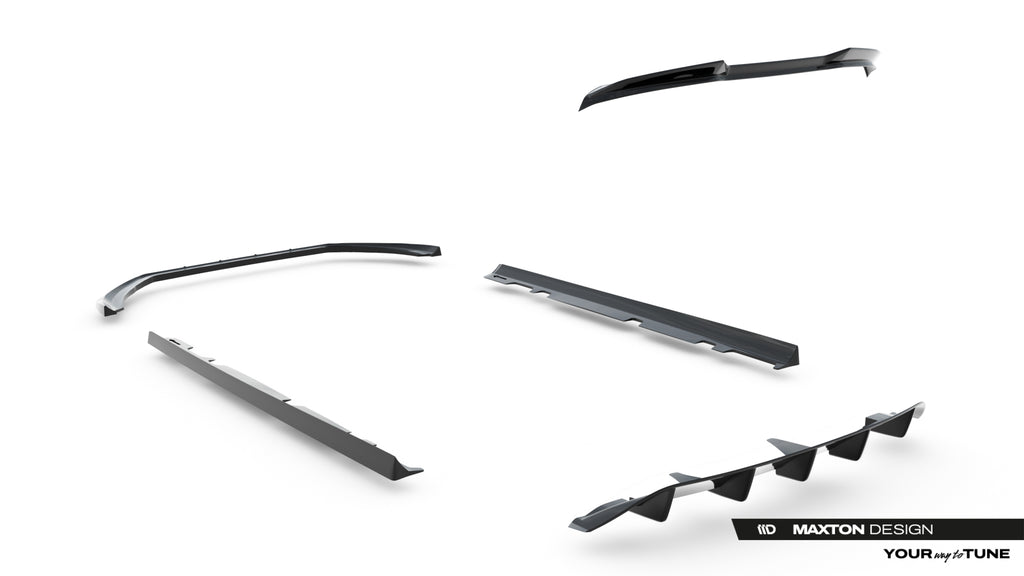Set di Splitter V.2 Ford Fiesta ST Mk8 Facelift — vista laterale