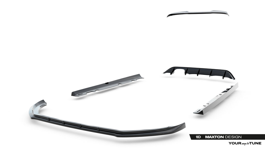 Set di Splitter V.2 Ford Fiesta ST Mk8 Facelift — particolare della finitura
