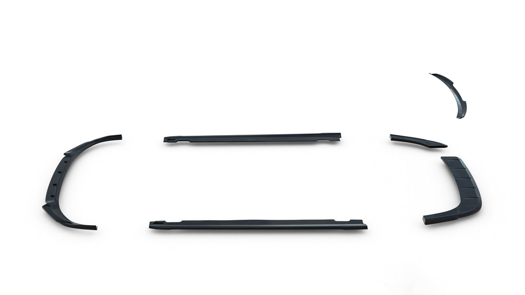 Set di Splitter V.2 Hyundai i30 Station Wagon Mk3 Facelift N-Line — vista angolata