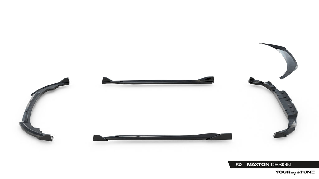 Set di Splitter V.2 Toyota GR86 Mk1 — particolare della finitura