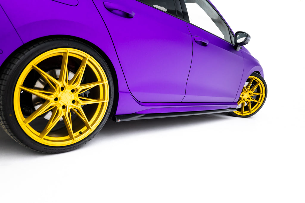 Set di Splitter V.2 Volkswagen Golf R Hatchback Mk8 Facelift — vista dall'alto