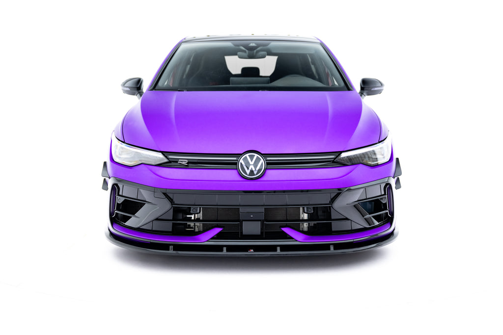 Set di Splitter V.2 Volkswagen Golf R Hatchback Mk8 Facelift — vista laterale