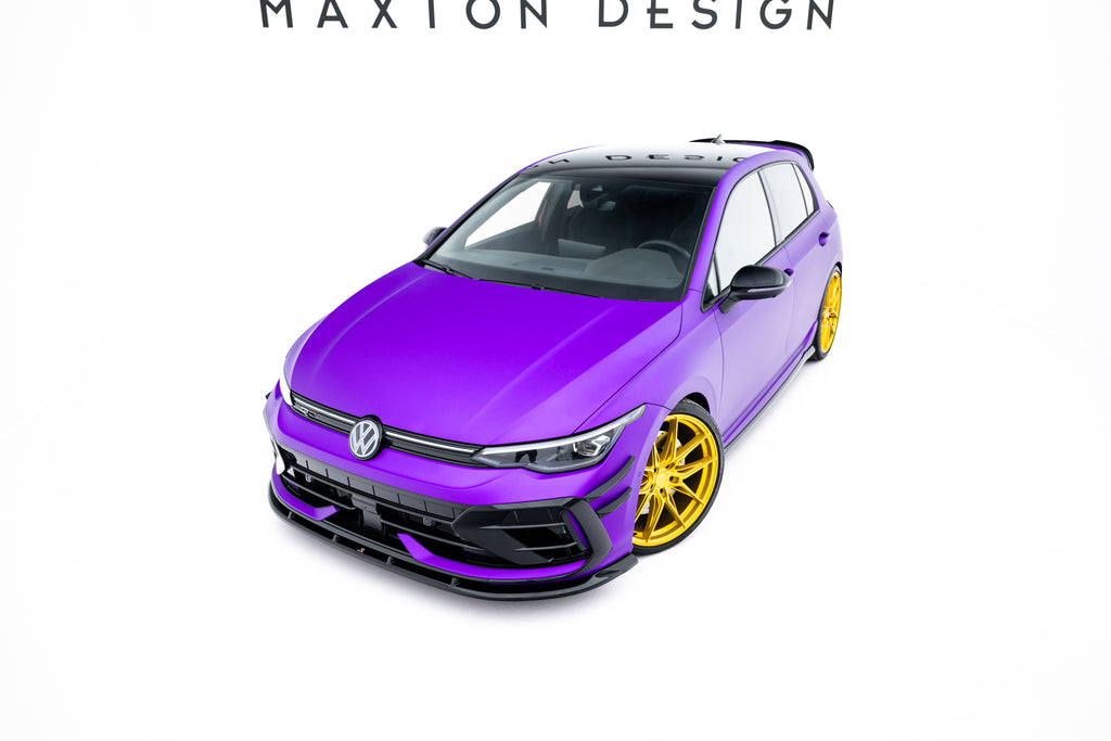 Set di Splitter V.2 Volkswagen Golf R Hatchback Mk8 Facelift — dettaglio del fissaggio