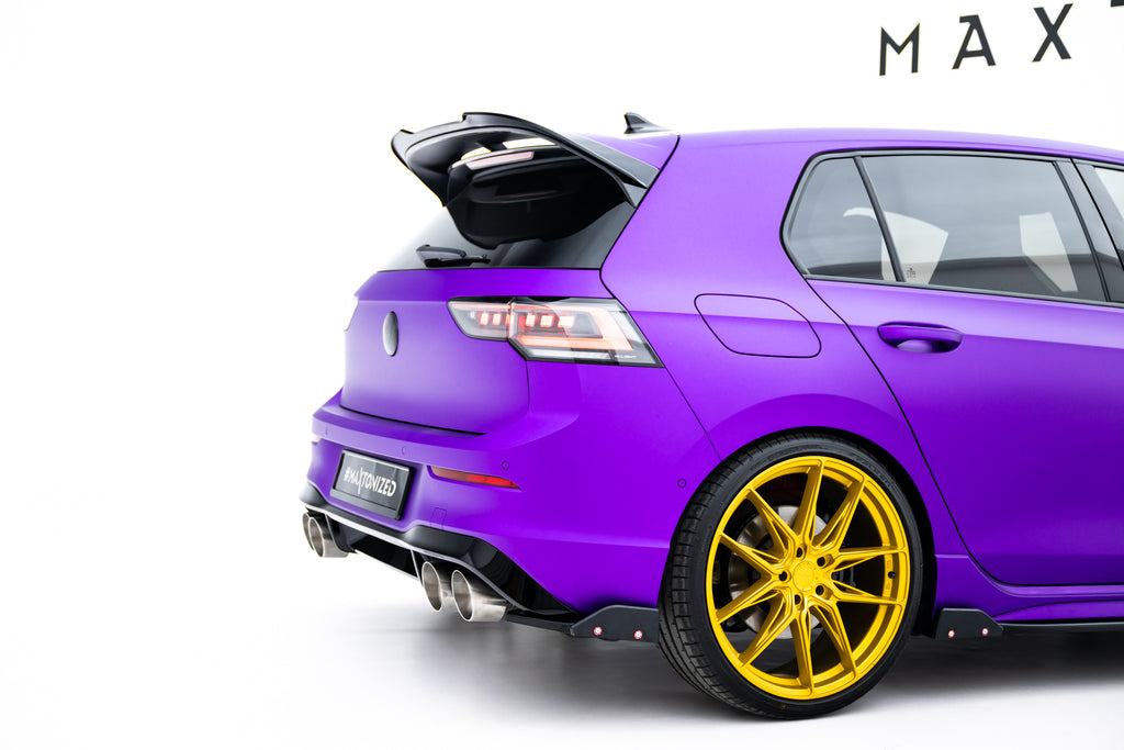 Set di Splitter V.3 Volkswagen Golf R Hatchback Mk8 Facelift — dettaglio della superficie