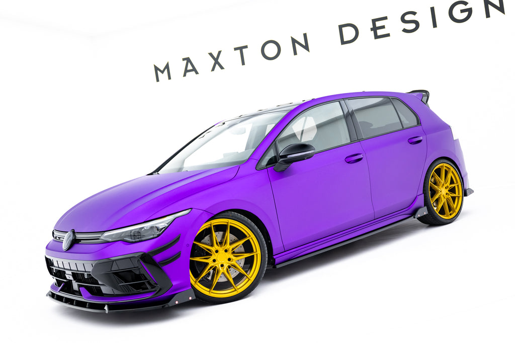Set di Splitter V.3 Volkswagen Golf R Hatchback Mk8 Facelift — dettaglio del profilo