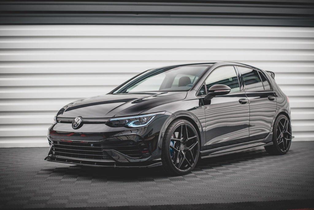 Set di Splitter Volkswagen Golf R Hatchback Mk8 — vista frontale