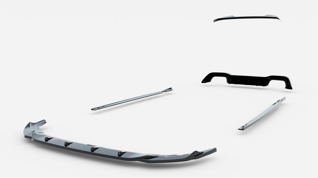 Set di Splitter Volkswagen Golf R Hatchback Mk8 — vista d'insieme