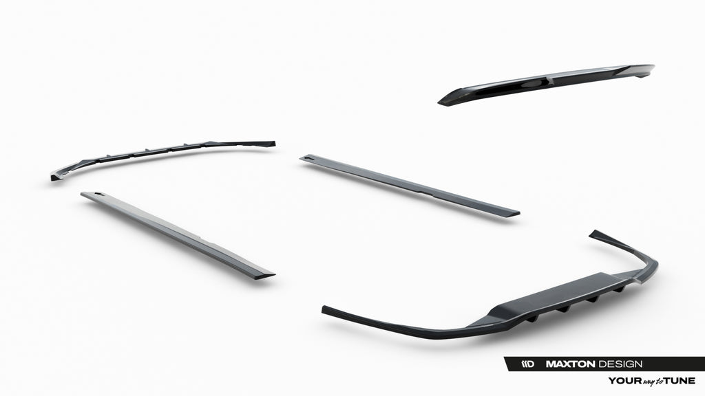 Set di Splitter Volvo V60 Mk3 R-Design — vista frontale