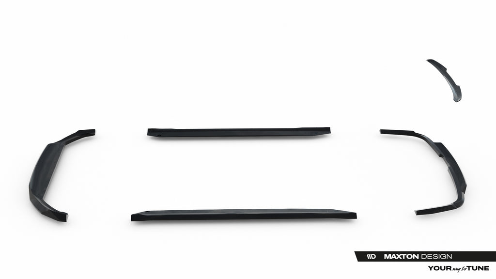 Set di Splitter Volvo XC90 Mk2 Facelift 2 — vista frontale