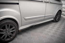 Diffusori sotto minigonne Maxton Design per Ford Transit Custom ST-Line Mk1 Facelift, ABS nero lucido