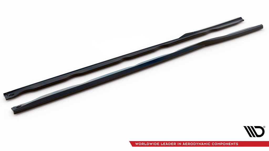 Vista laterale dei diffusori sotto minigonne in ABS per Ford Transit Custom Mk1 Facelift