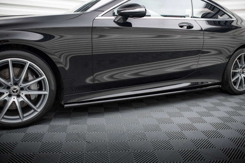 Diffusori Sotto Minigonne Mercedes Classe S Coupé C217 Facelift AMG-Line — montato sulla vettura