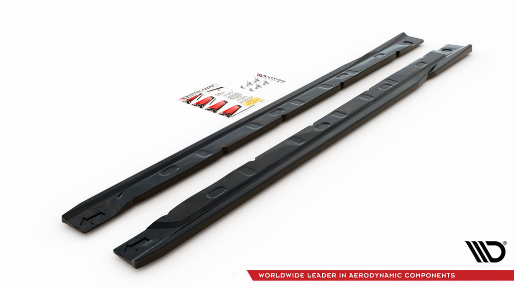 Dettaglio del diffusore sotto minigonna Maxton per Renault Clio Mk5