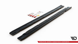 Dettaglio del diffusore sotto minigonna Maxton per Renault Clio Mk5