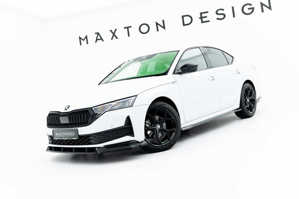 Diffusori Sotto Minigonne Skoda Octavia Mk4 Facelift Sportline — particolare della finitura