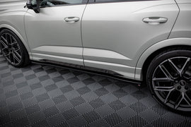 Diffusori sotto minigonne V.2 Maxton Design per Audi Q3 S-Line e RSQ3 F3, ABS nero lucido