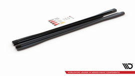 Diffusori sotto minigonne V.2 Maxton Design per Audi Q3 S-Line e RSQ3 F3, ABS nero lucido - vista d'insieme