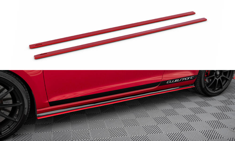 Diffusori Sotto Minigonne Volkswagen Golf Mk7 GTI Clubsport — particolare della finitura