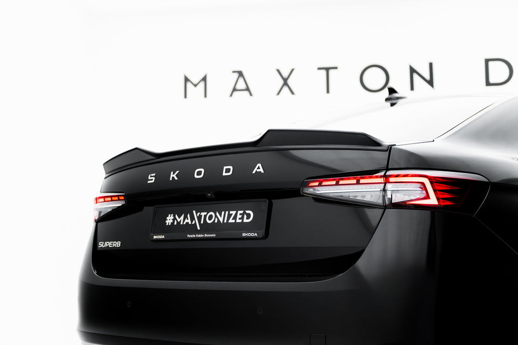 Estensione Spoiler Skoda Superb Berlina Mk4 Sportline — particolare della finitura
