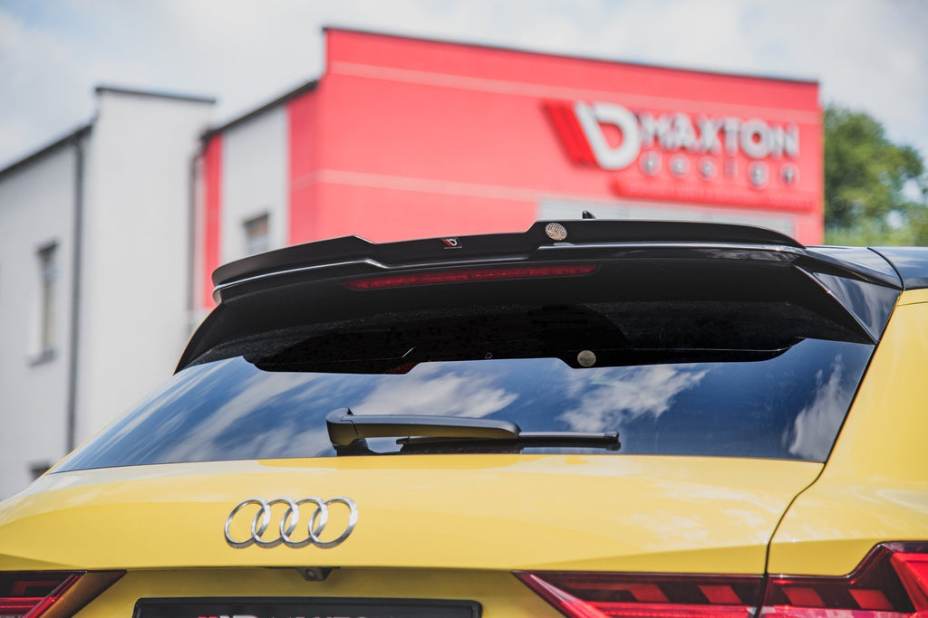 Estensione spoiler Maxton Design in ABS nero lucido per Audi A1 S-Line GB, dettaglio del profilo
