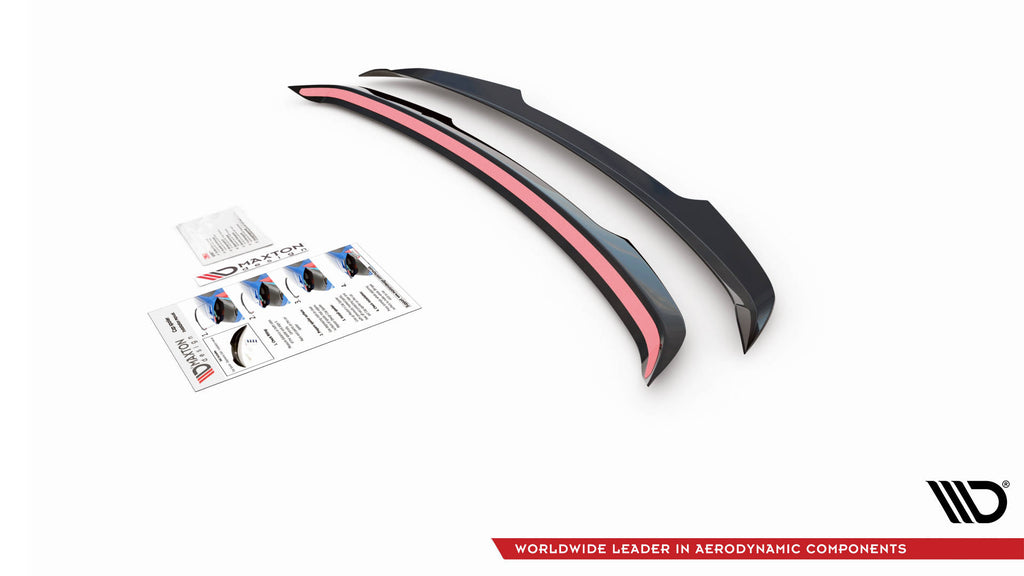 Estensione spoiler Maxton Design per Audi Q3 8U Facelift, ABS nero lucido - particolare della finitura