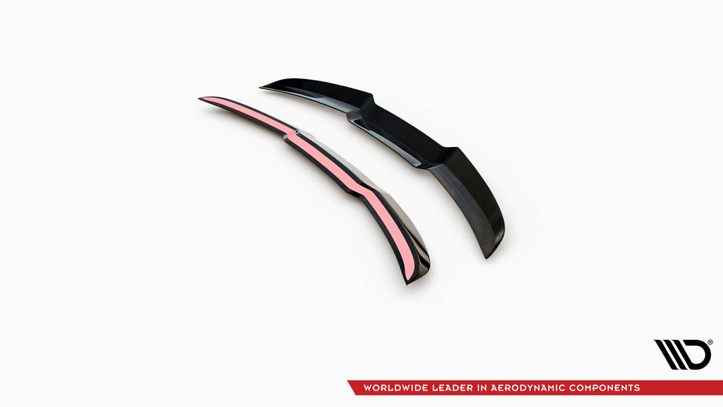 Estensione spoiler Maxton Design per Audi RS4 B9 Avant, ABS nero lucido - vista d'insieme
