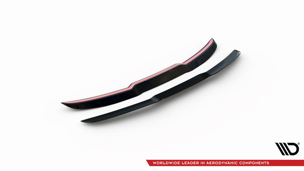 Estensione spoiler Maxton Design per Audi RS4 B9 Avant, ABS nero lucido - dettaglio del profilo