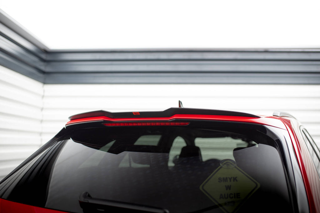 Estensione spoiler Maxton Design per Audi RS4 B9 Avant, ABS nero lucido - particolare della finitura