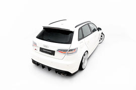 Estensione spoiler Maxton Design per Audi S3 e A3 S-Line 8V, ABS nero lucido