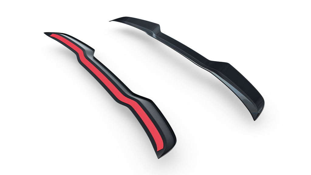 Estensione spoiler Maxton Design in ABS nero lucido per Audi S3 Sportback 8V, dettaglio del profilo