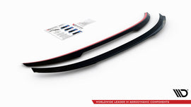Estensione spoiler Maxton Design in ABS nero lucido per BMW Serie 2 Gran Coupe F44, dettaglio del profilo