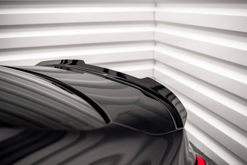 Estensione spoiler Maxton Design in ABS nero lucido per BMW Serie 2 Gran Coupe F44, vista ravvicinata