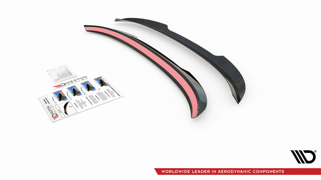 Estensione spoiler Maxton Design in ABS nero lucido per BMW X1 M-Pack F48, vista d insieme
