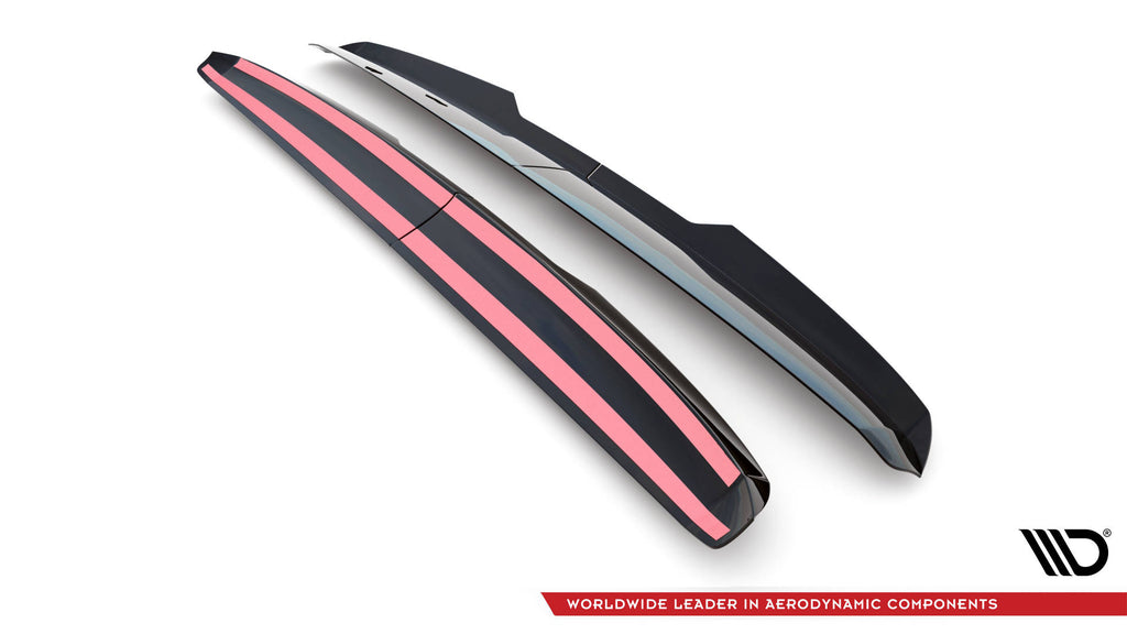 Vista laterale dell'estensione spoiler Maxton per Ford Transit Custom Mk1