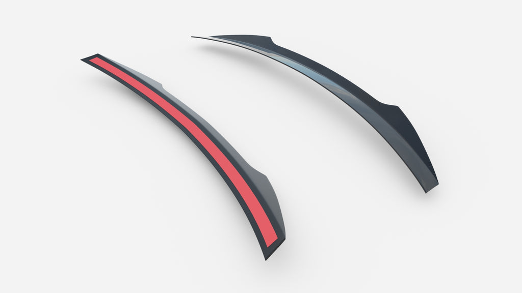 Estensione spoiler Maxton Design per Mazda MX-5 ND Mk4 montato sulla vettura, ABS nero lucido