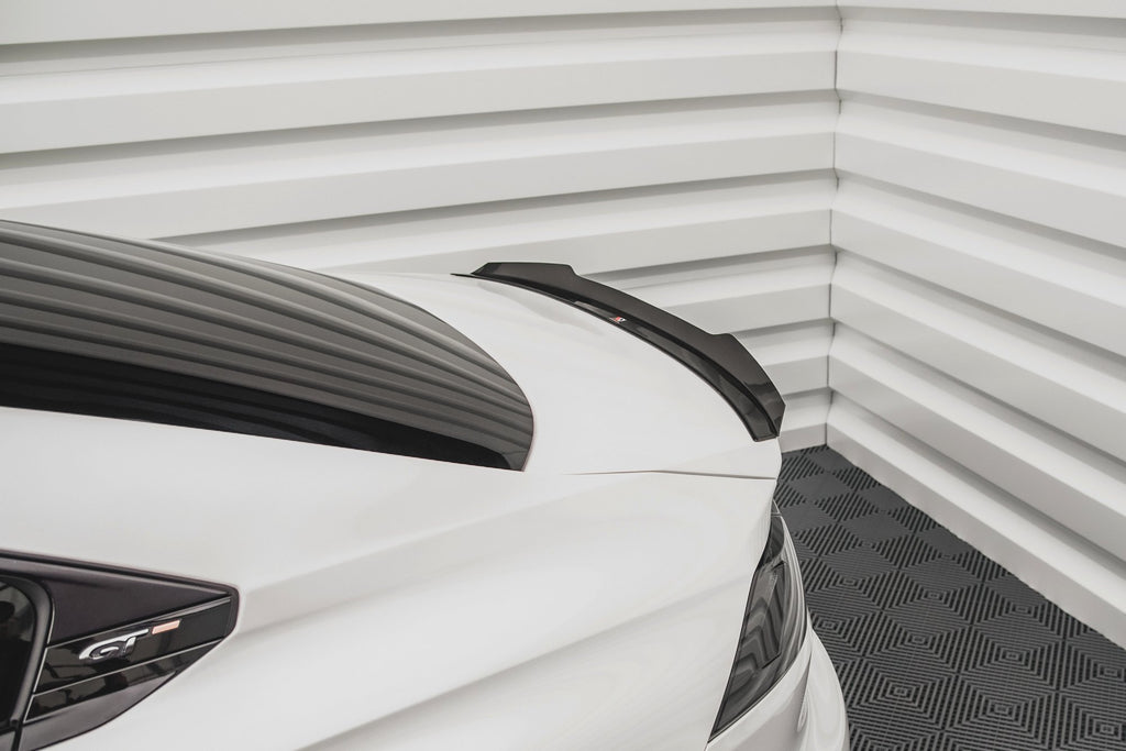 Estensione spoiler Maxton Design per Peugeot 508 Berlina Mk2, ABS nero lucido - dettaglio del profilo