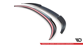 Estensione spoiler Maxton Design in ABS nero lucido per Porsche 911 Carrera 4S 992, vista d insieme