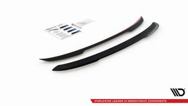 Estensione spoiler Maxton Design per Renault Clio Mk5, ABS nero lucido — vista d'insieme