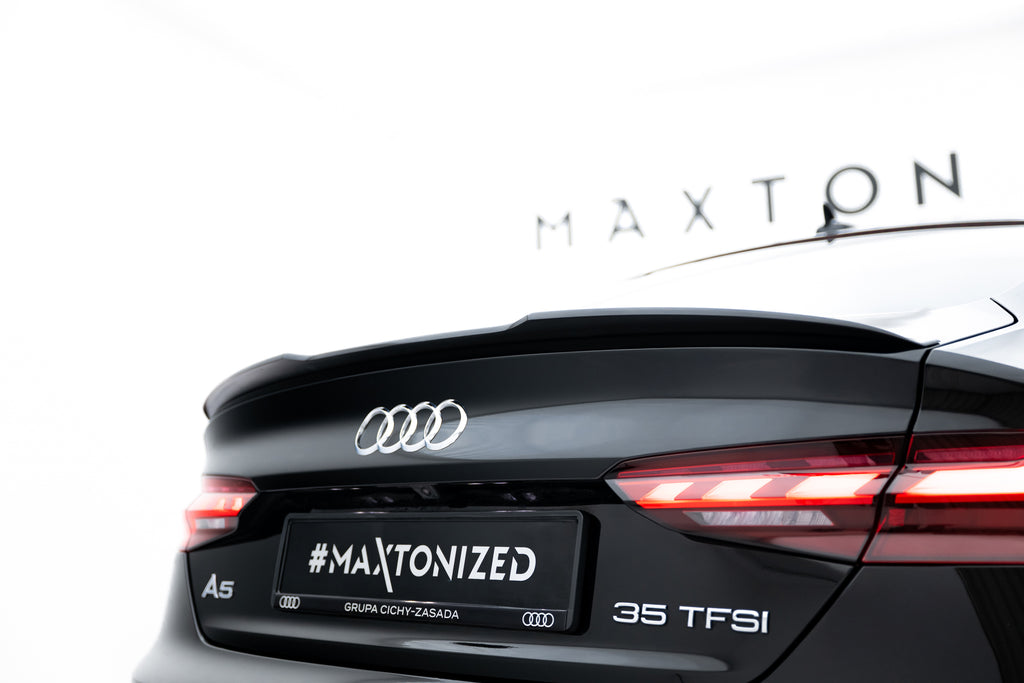 Estensione spoiler V.1 Maxton Design per Audi A5 e S5 Sportback F5, ABS nero lucido