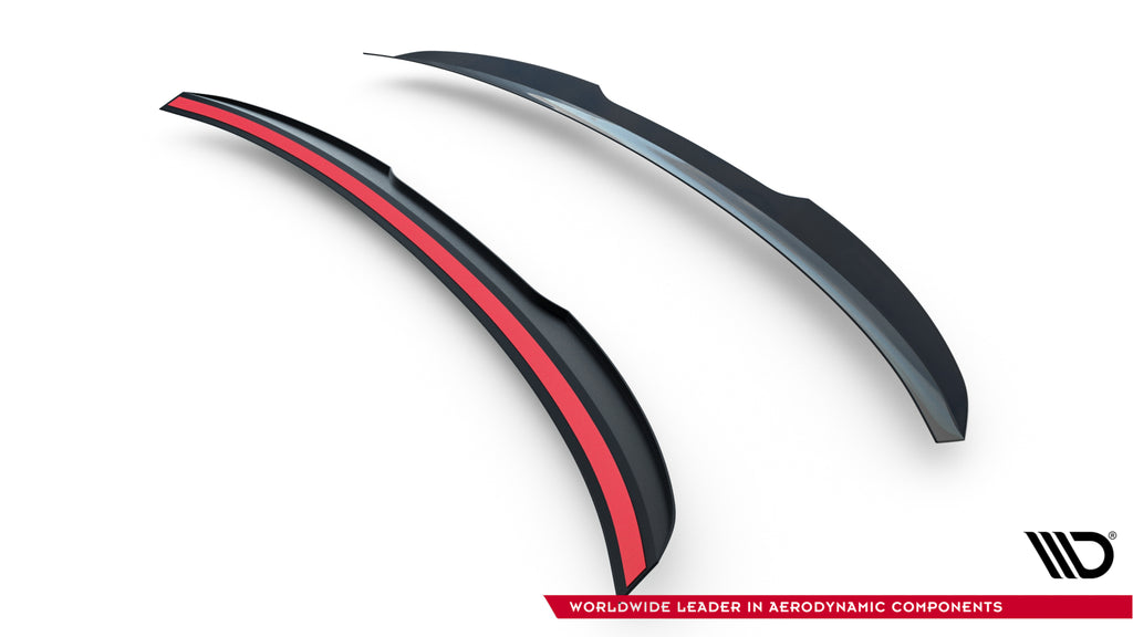 Estensione spoiler V.1 Maxton Design per Audi A5 e S5 Sportback F5, ABS nero lucido — vista posteriore