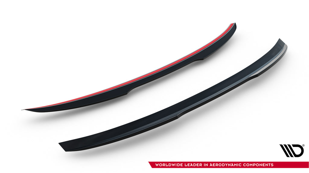 Estensione spoiler V.1 Maxton Design per Audi A5 e S5 Sportback F5, ABS nero lucido: dettaglio della finitura