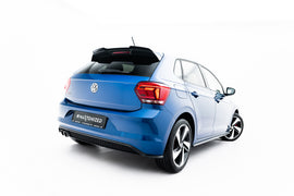 Estensione spoiler Maxton Design in ABS nero lucido per Volkswagen Polo GTI Mk6, dettaglio del profilo