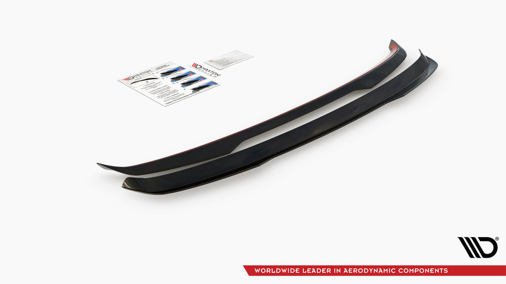 Vista posteriore della Volvo V60 R-Design con estensione spoiler Maxton