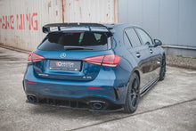 Carica l'immagine nel visualizzatore di Gallery, Estensioni spoiler laterali Maxton Design in ABS nero lucido per Mercedes Classe A 35 AMG W177, dettaglio del fissaggio
