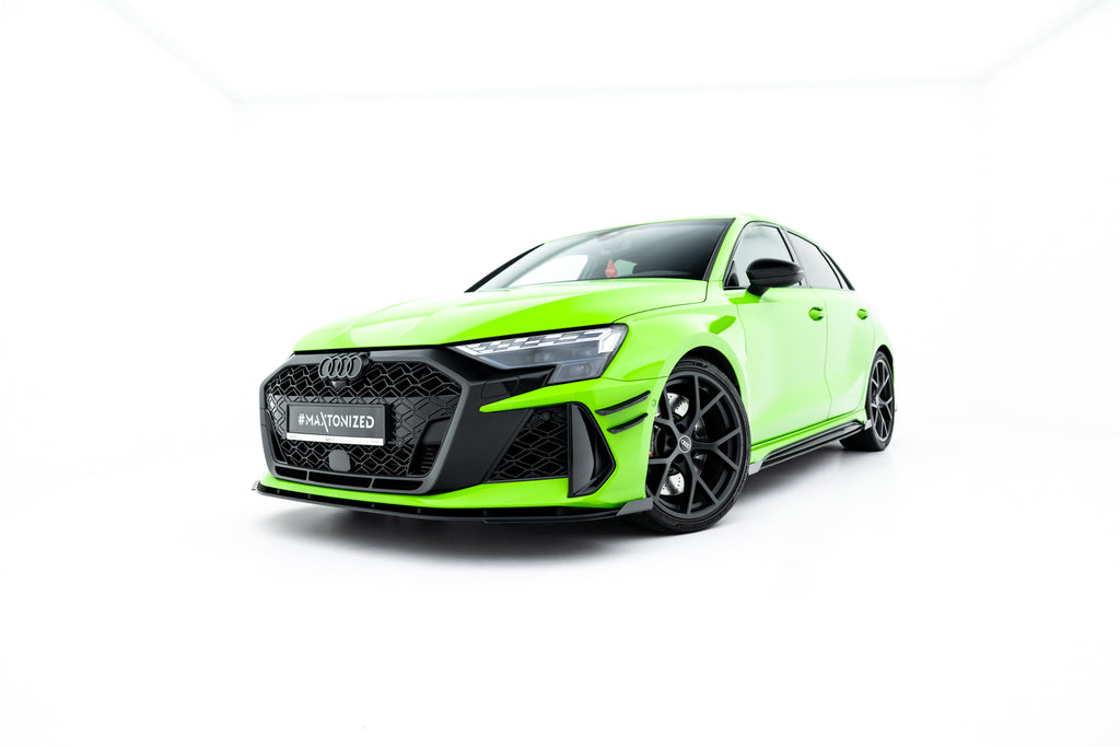 Lip Anteriore Audi RS3 Sportback 8Y Facelift + Flap Street Pro — particolare della finitura