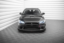 Lip Anteriore Mitsubishi Lancer Evo Mk10 + Flap Street Pro — dettaglio del profilo