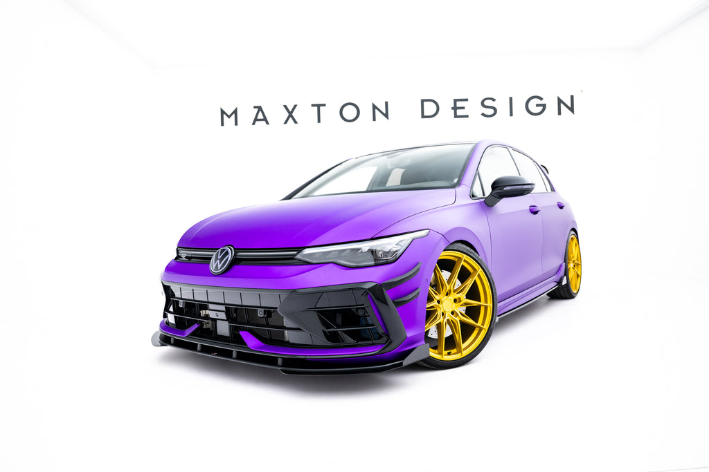 Lip Anteriore Volkswagen Golf R Hatchback Mk8 Facelift + Flap Street Pro — vista laterale